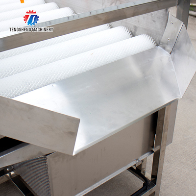 2.5KW Rhizome large parallel roller cleaning machine tomato potato sweet potato cleaning high pressure spray