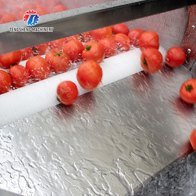 2.5KW Rhizome large parallel roller cleaning machine tomato potato sweet potato cleaning high pressure spray