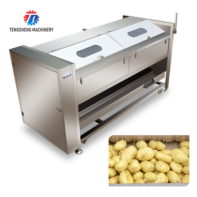 380KG Commercial stainless steel automatic potato peeling taro roller cleaning machine