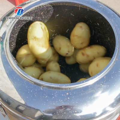 Desktop Fruit And Vegetable Peeler Machine Potato Barrel Peeling Equipment