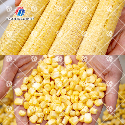 Electric Automatic Sweet Corn Thresher Machine Stainless Steel Maize Shredding