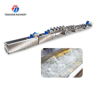 Orange Potato  Potatoes round tuber crops Carrots and longitudinal root vegetables Onions Cabbage varieties Fruiting veget Large-scale fruit and vegetable washing drying and cutting production line